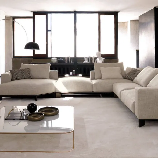 Easton fabric corner sofa with chaise by Desirèe