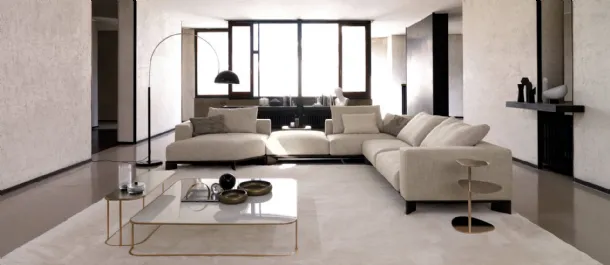 Easton fabric corner sofa with chaise by Desirèe