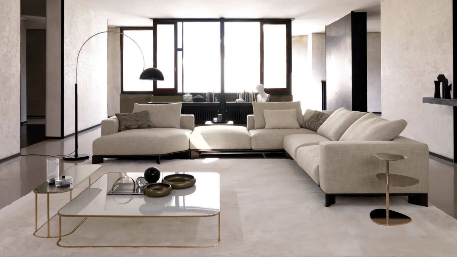 Easton fabric corner sofa with chaise by Desirèe