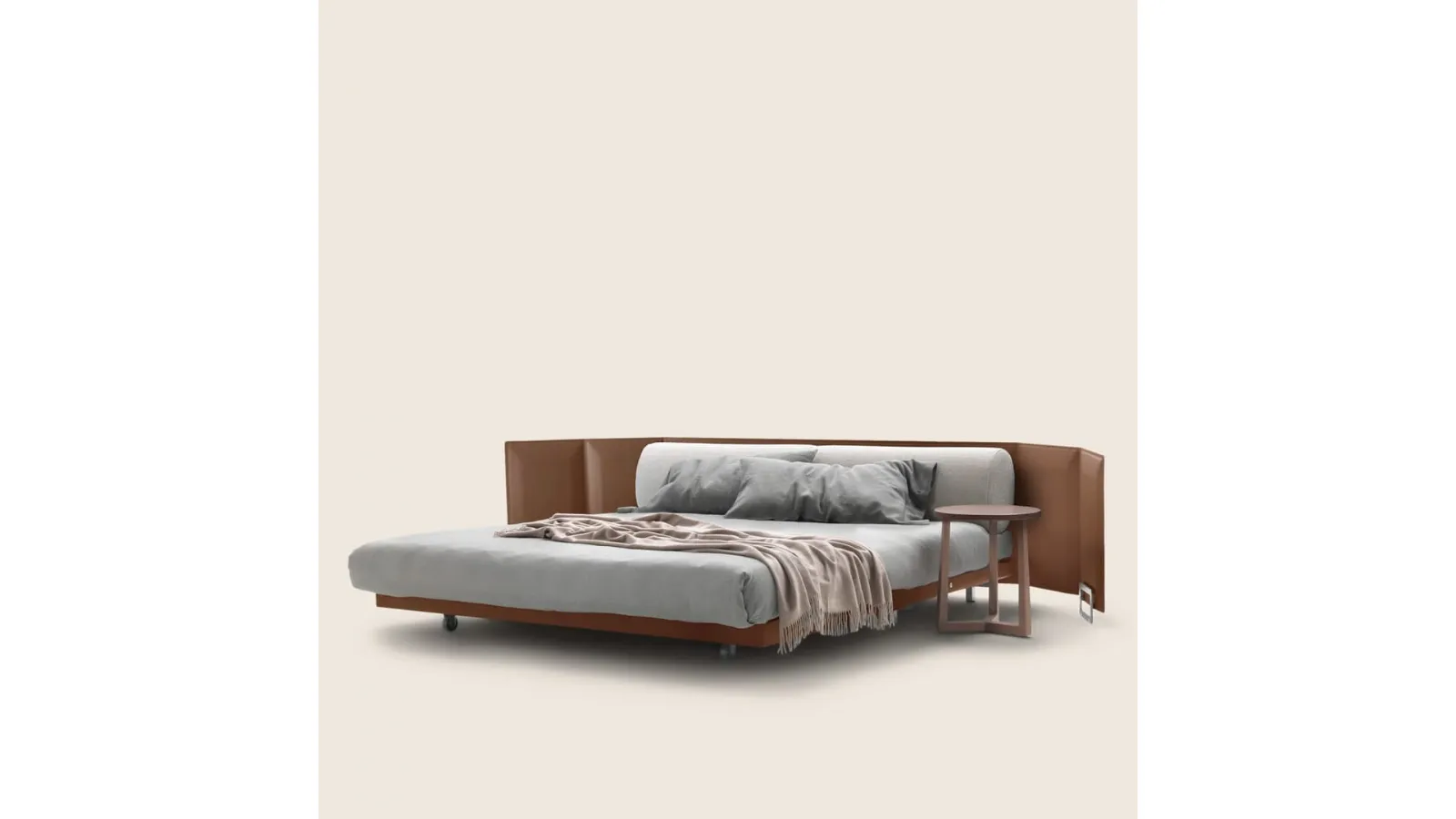 Eden leather sofa bed by Flexform