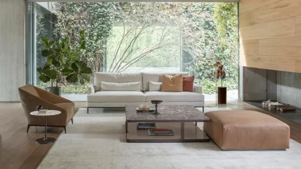 Edward fabric linear sofa by Alivar