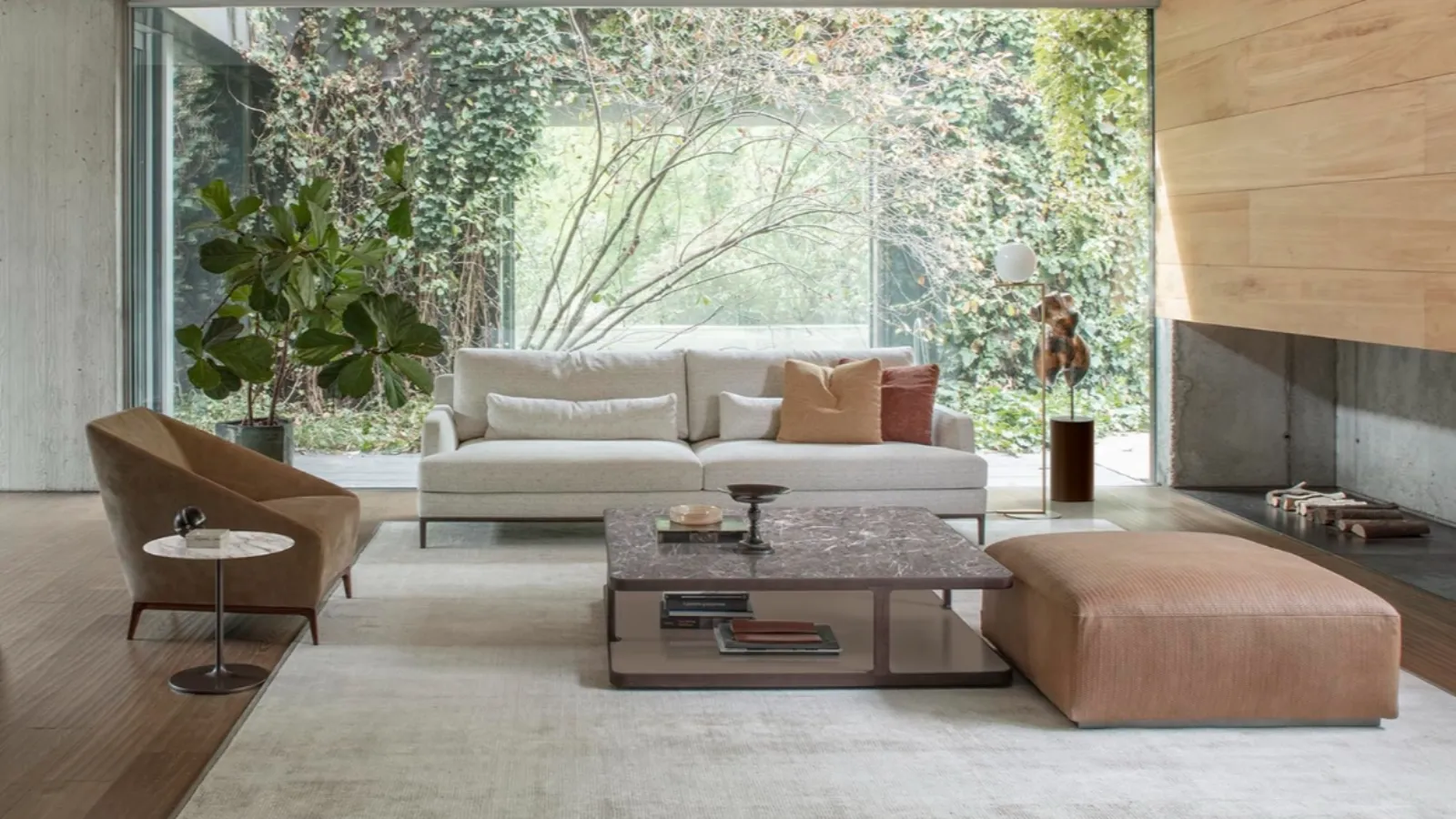 Edward fabric linear sofa by Alivar