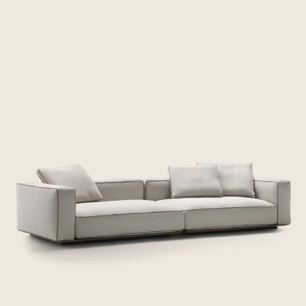 Grandemare fabric linear sofa by Flexform