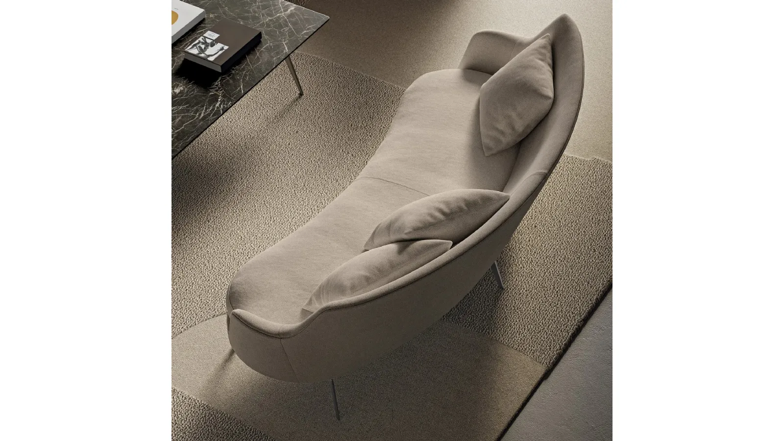 Flexform Shell Linear Sofa