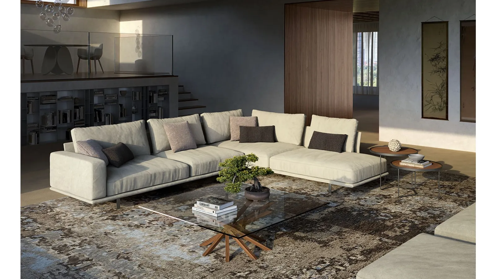 Harrison corner sofa by Cattelan Italia