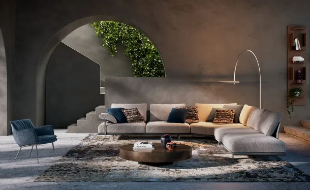 Heston corner sofa by Cattelan Italia