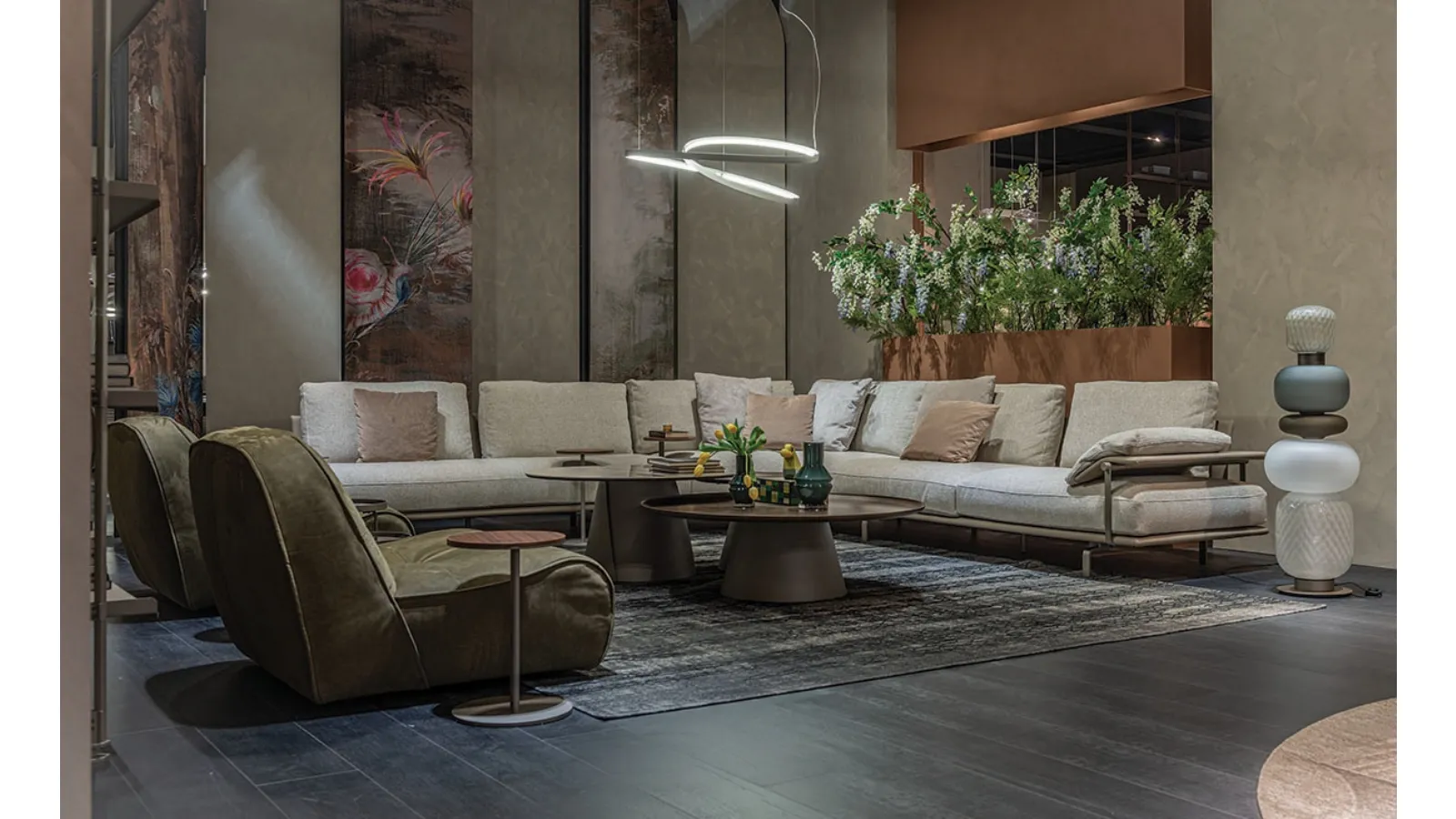 Heston corner sofa by Cattelan Italia