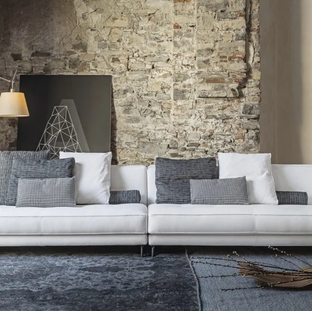 Identity linear sofa by Vibieffe