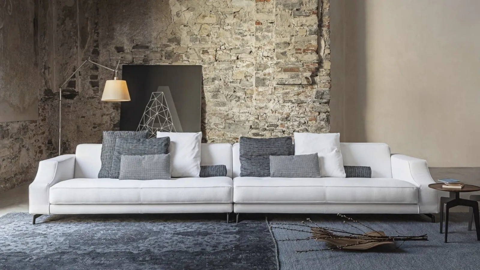 Identity linear sofa by Vibieffe