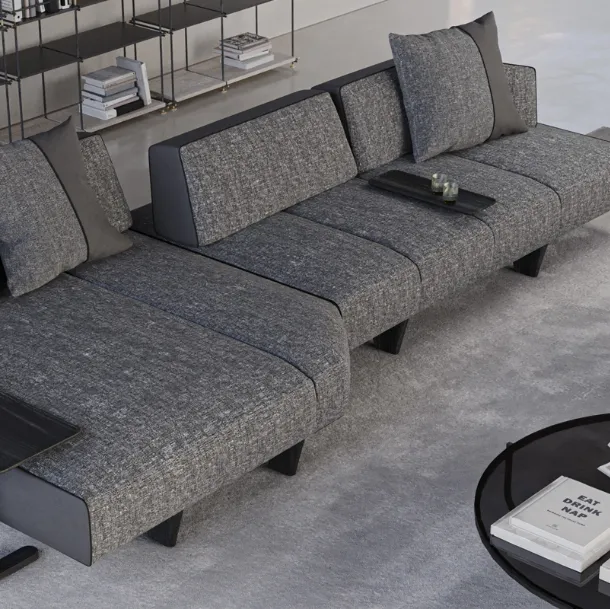 Lane Sofa with Chaise by Vibieffe