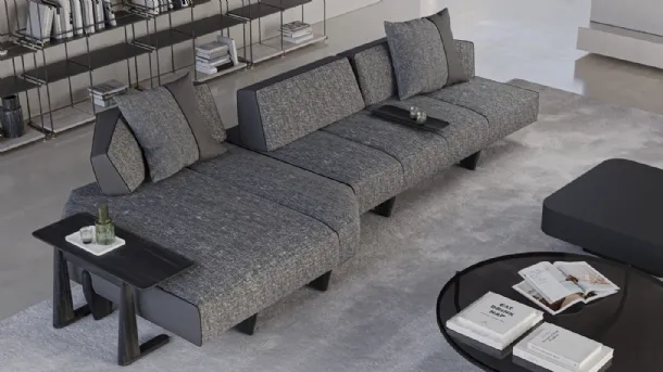 Lane Sofa with Chaise by Vibieffe