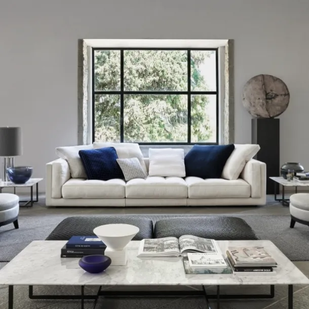 Lucien upholstered fabric sofa by Flexform
