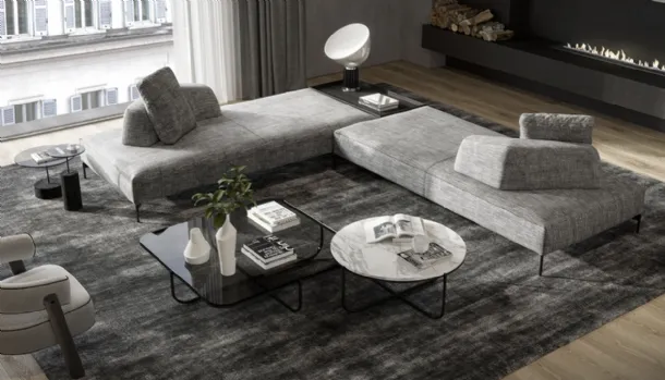 Modern Air Corner Sofa by Vibieffe