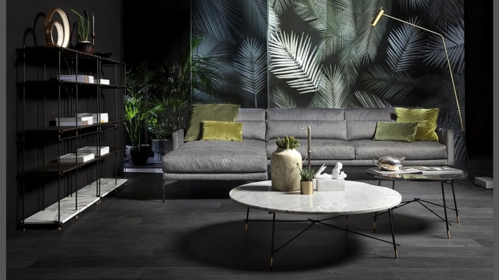 Fabric sofa with peninsula Modern by Vibieffe