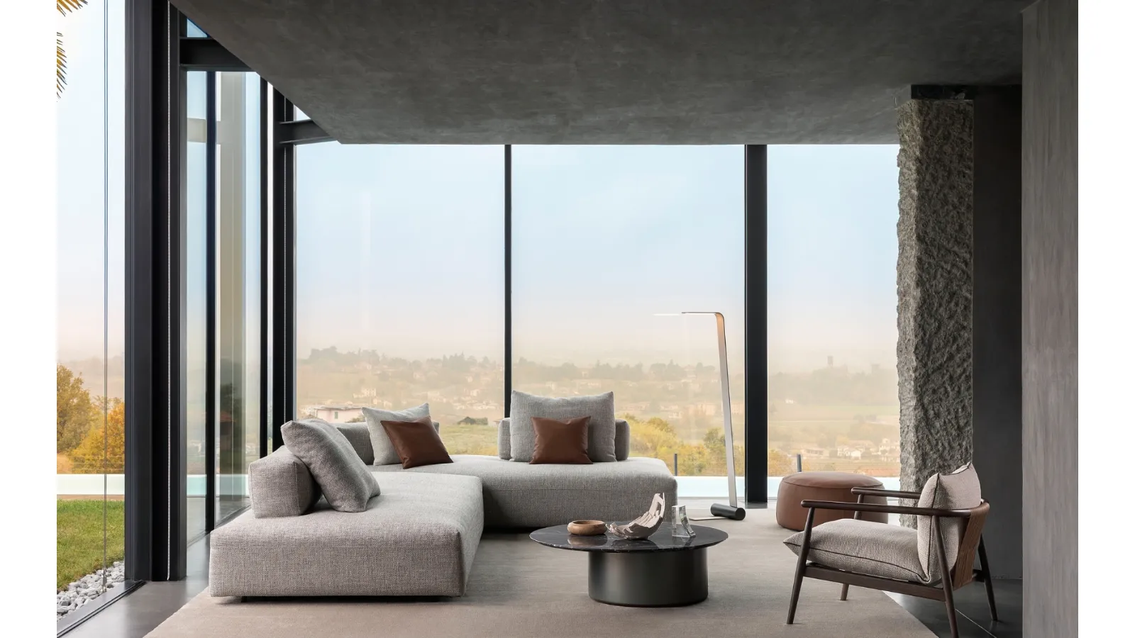Modular and configurable Monopoli sofa by Desirèe