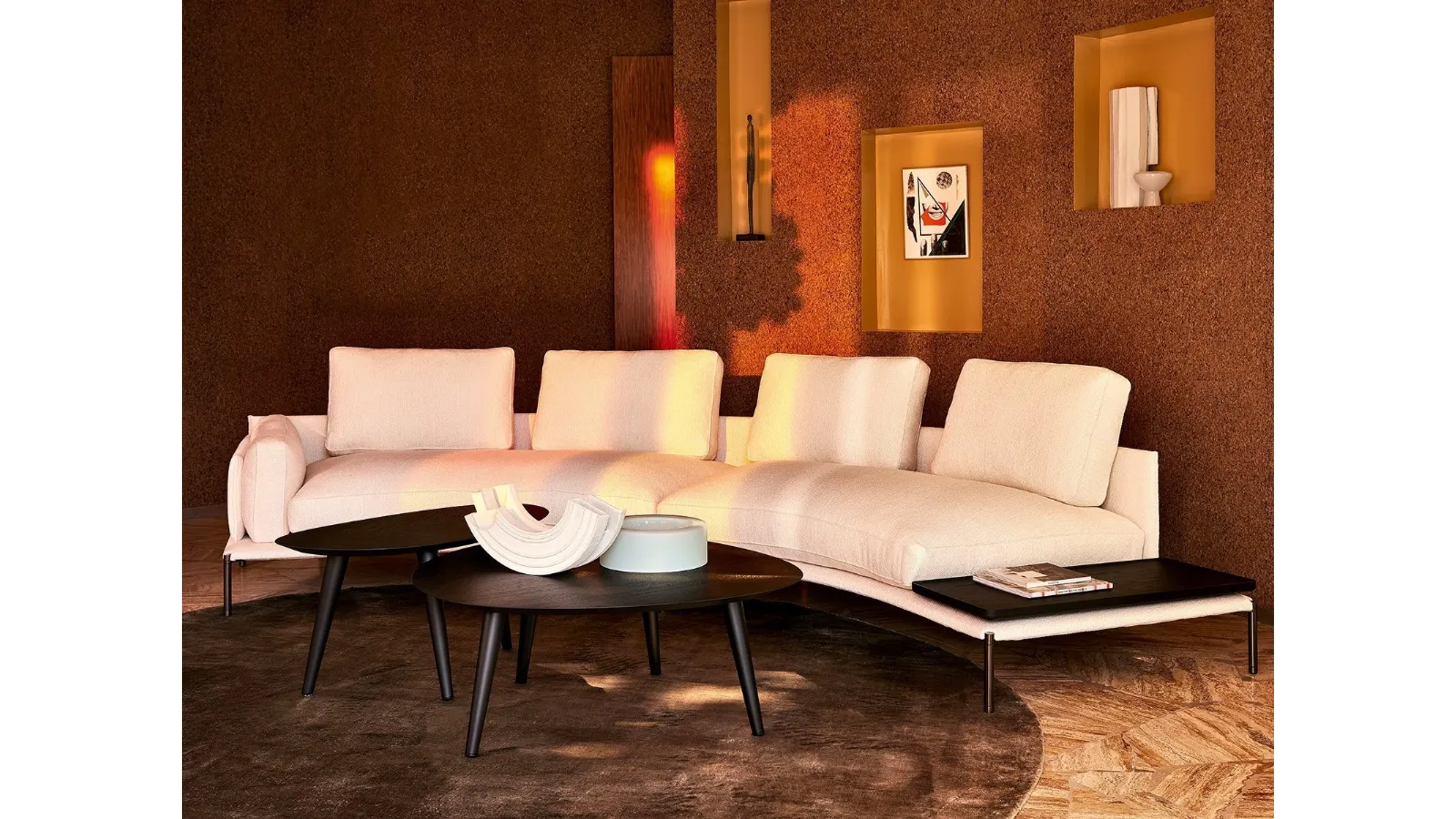 Noah semicircular sofa by Zanotta