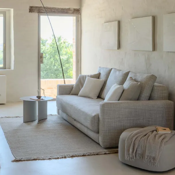 Flou PiazzaDuomo fabric linear sofa bed