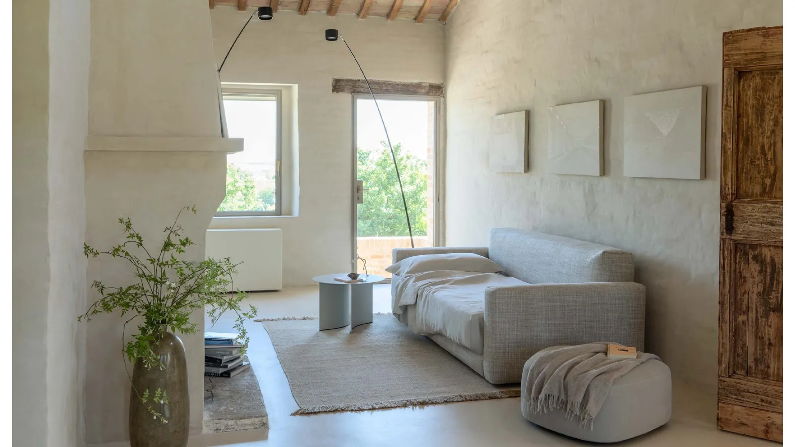 Transformable Sofa Bed into Single Bed PiazzaDuomo by Flou