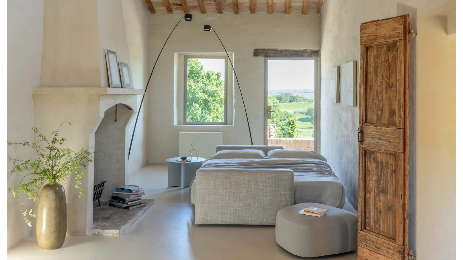 Flou PiazzaDuomo Transformable Sofa Bed with Double Bed