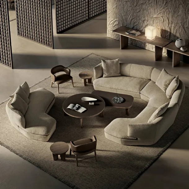 Quincy fabric sofa by Flexform