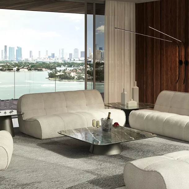 Spencer upholstered fabric sofa by Cattelan Italia