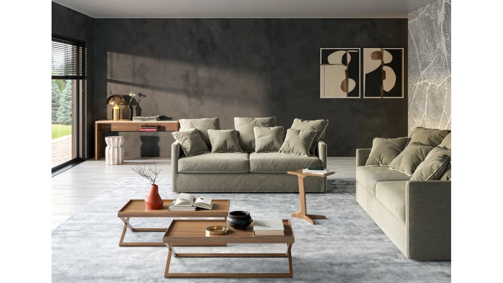 Tangram Sofa Bed by Vibieffe