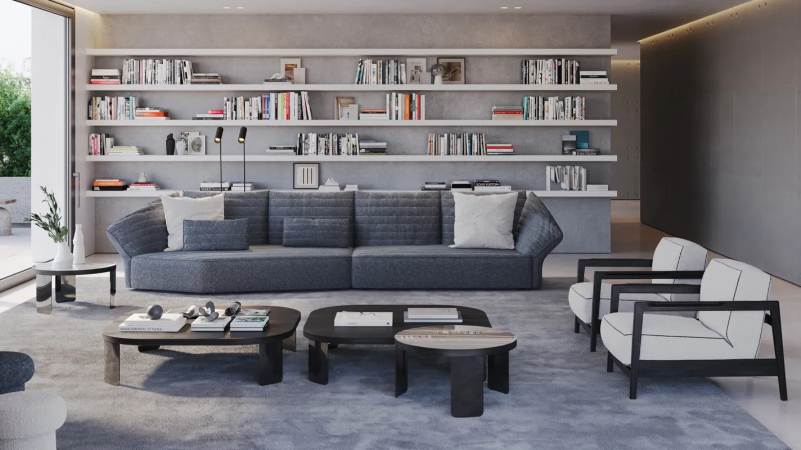 Waves living room in Vibieffe fabric