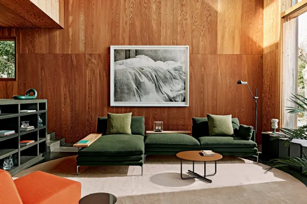 William sofa with chaise longue by Zanotta