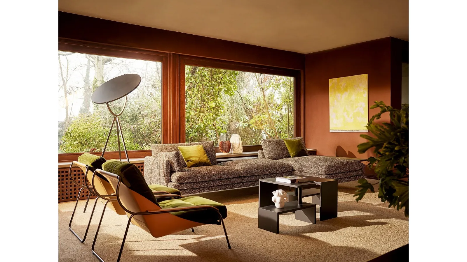 William sofa with chaise longue by Zanotta
