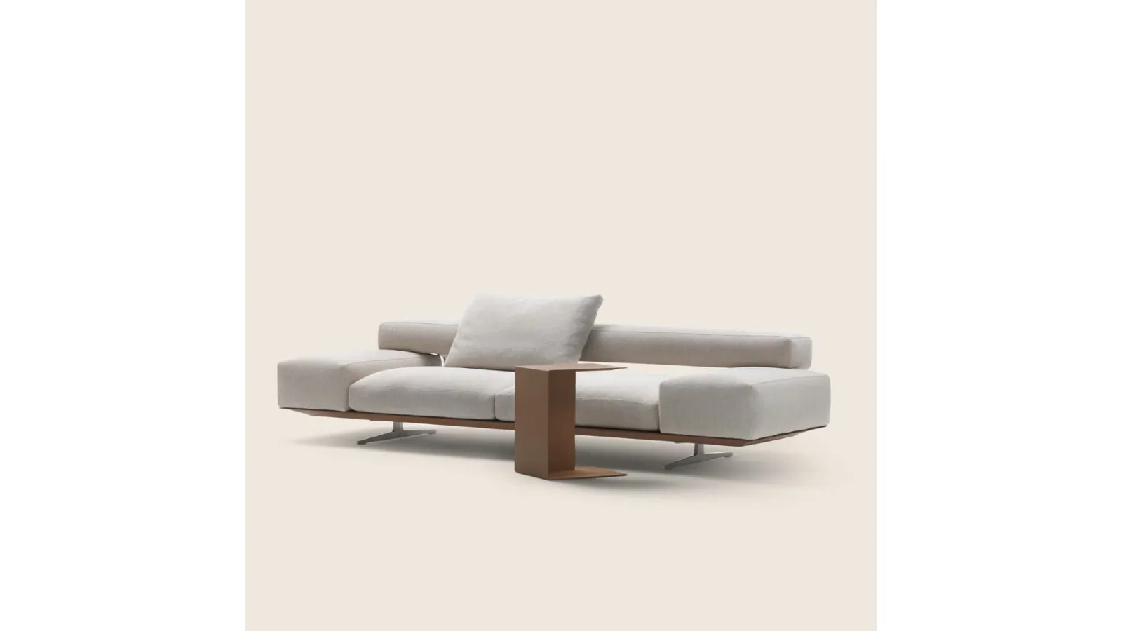 Wing linear sofa by Flexform