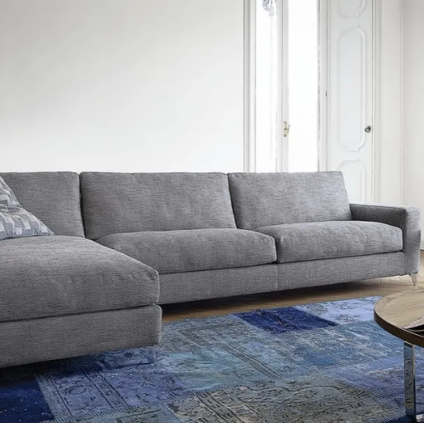 Zone Comfort sofa with chaise lounge by Vibieffe