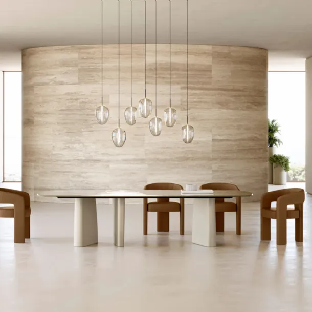 Albert Table with Eforma glass top