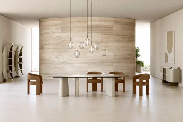 Albert Table with Eforma glass top