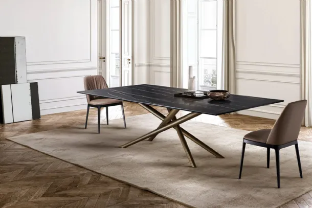 Baly Table with ceramic top by Eforma