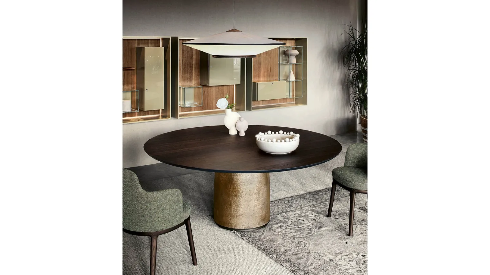 Bulè Table with Lema wood top