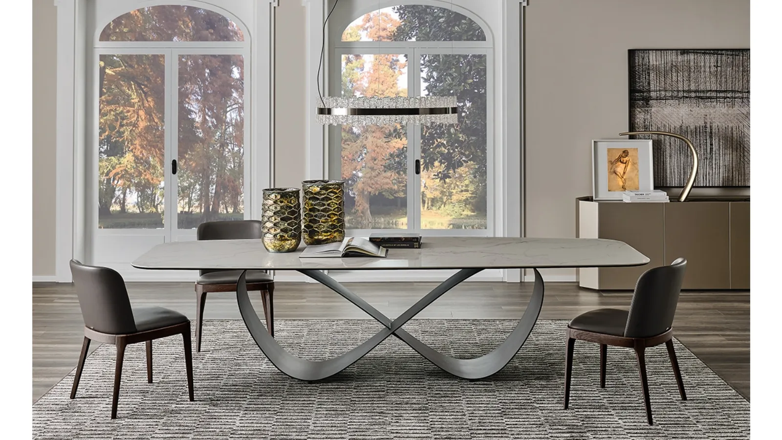 Butterfly Keramik Table by Cattelan Italia