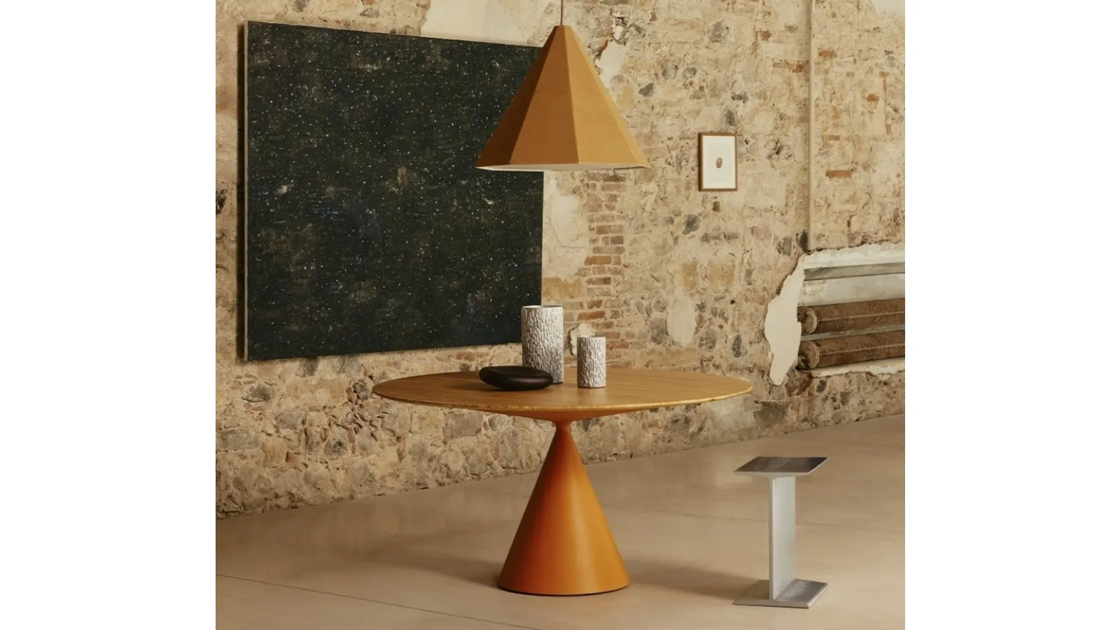 Clay Table in marble by Desalto