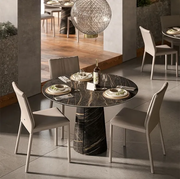 Cuba Keramik Bistrot Round Table by Cattelan Italia