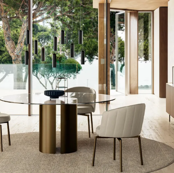 Dora Table with Eforma glass top