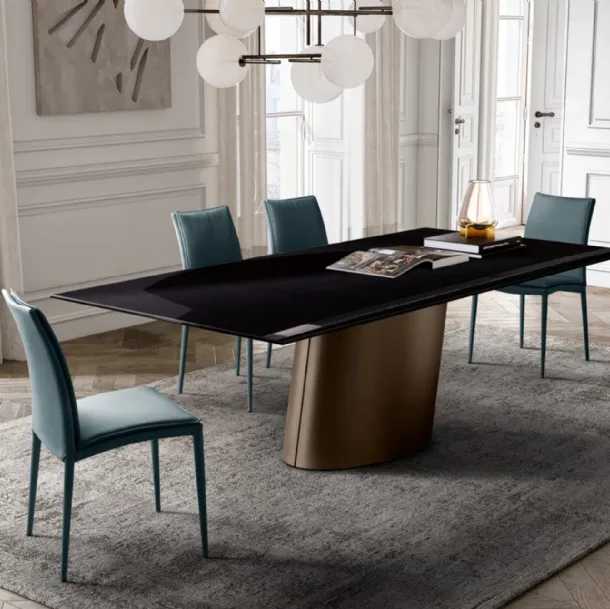 Dorado Table with Eforma glass top