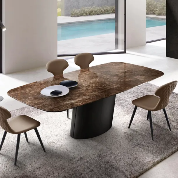 Dorado Table with Eforma marble top