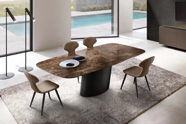 Dorado Table with Eforma marble top