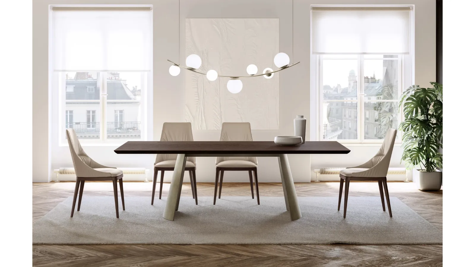 Dorian Table with Eforma wood top
