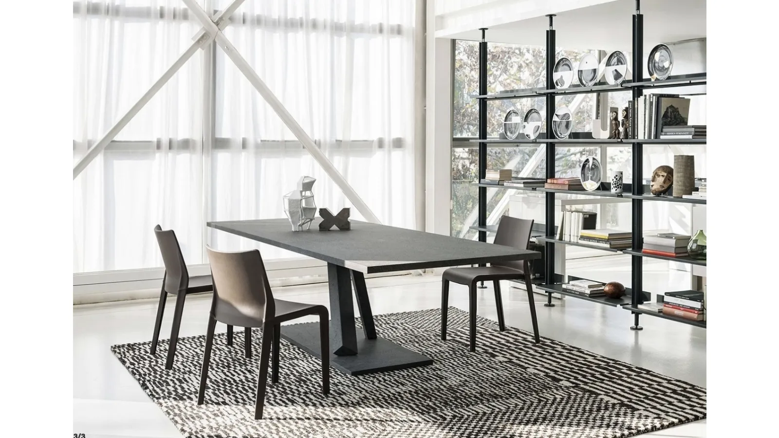 Rectangular Element table in concrete material by Desalto
