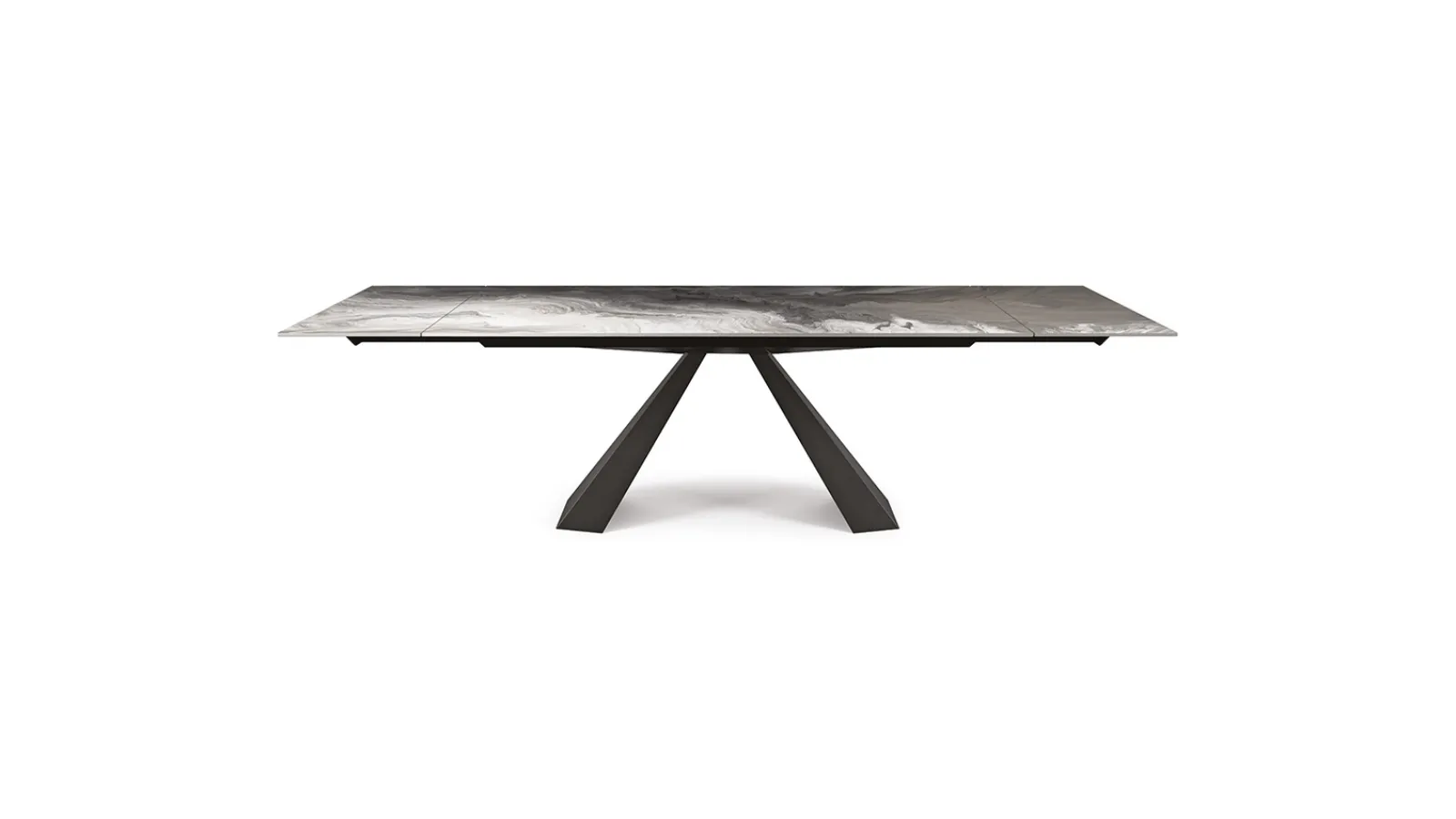 Eliot Crystalart Drive extendable glass table by Cattelan Italia table