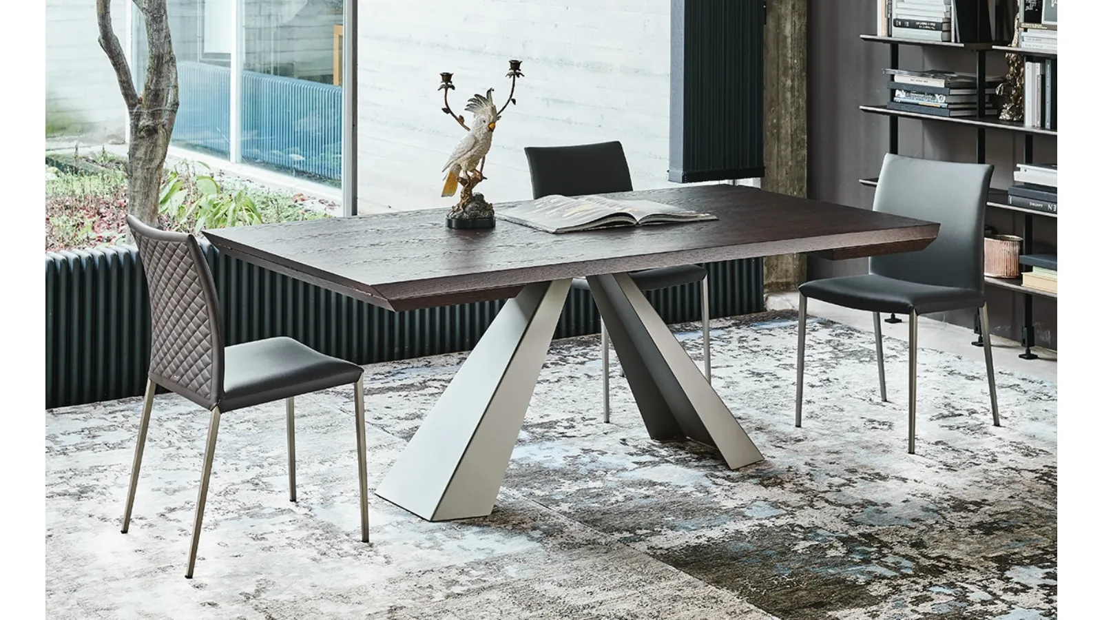 Eliot Wood Drive extendable table by Cattelan Italia