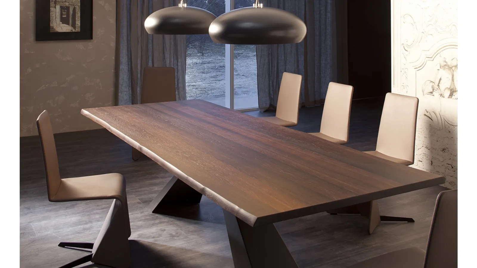 Eliot Wood Table by Cattelan Italia