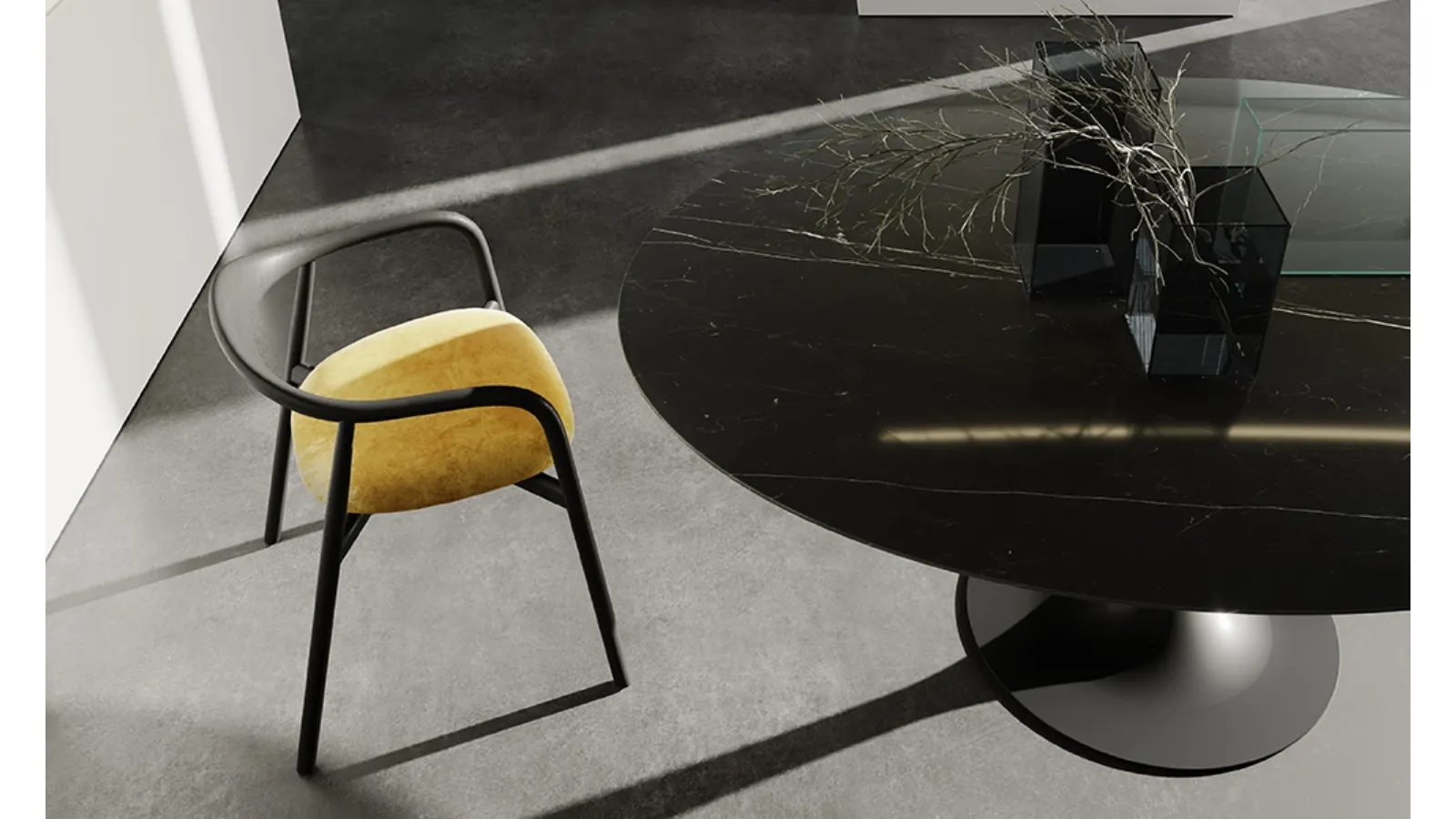 Sovet Elliptical Flûte Table