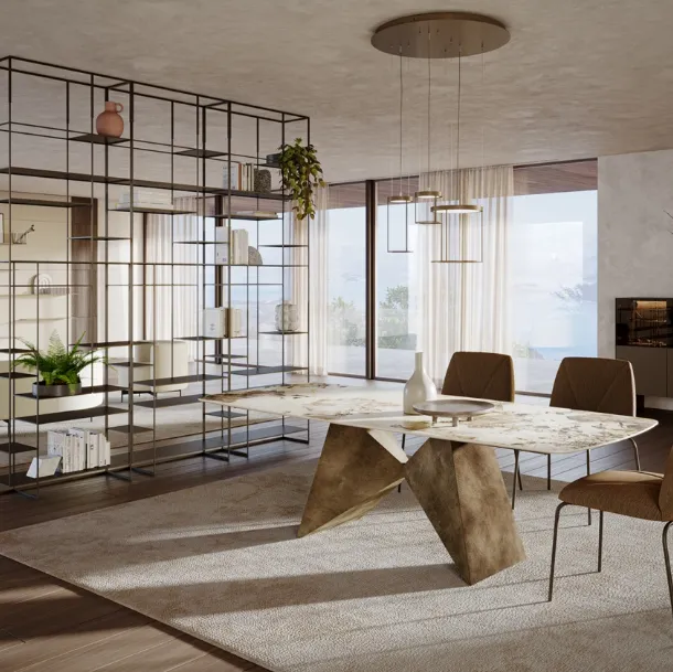 Gemini sculptural table by Ronda Design