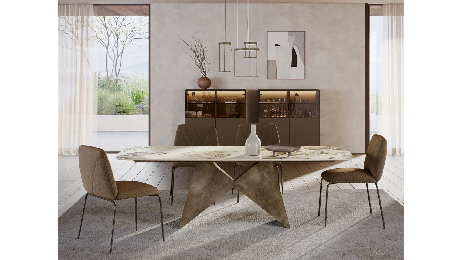 Gemini sculptural table by Ronda Design